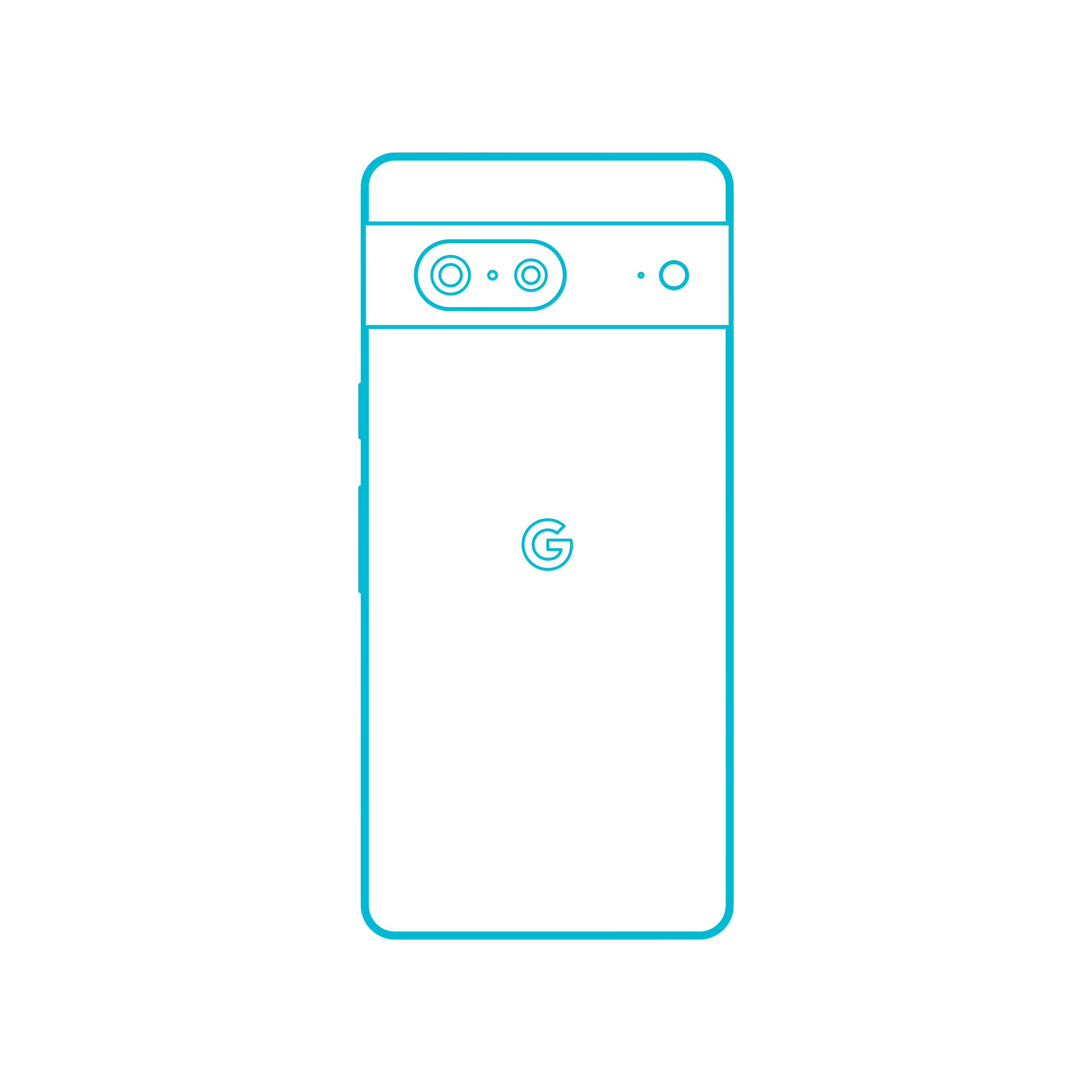 Digital Google Pixel 7 Clean Silhouette Svg Vector Free Vectors